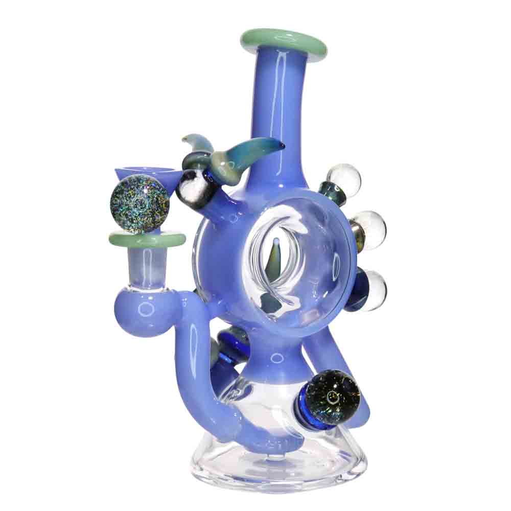 9" Horn Galaxy Glass Water Pipe | Artistic Fancy Design