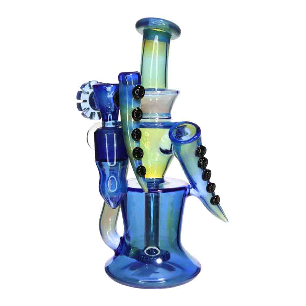 8" Fancy Galaxy Glass Water Pipe | Premium Artistic Design Wholesale Smoke Shop