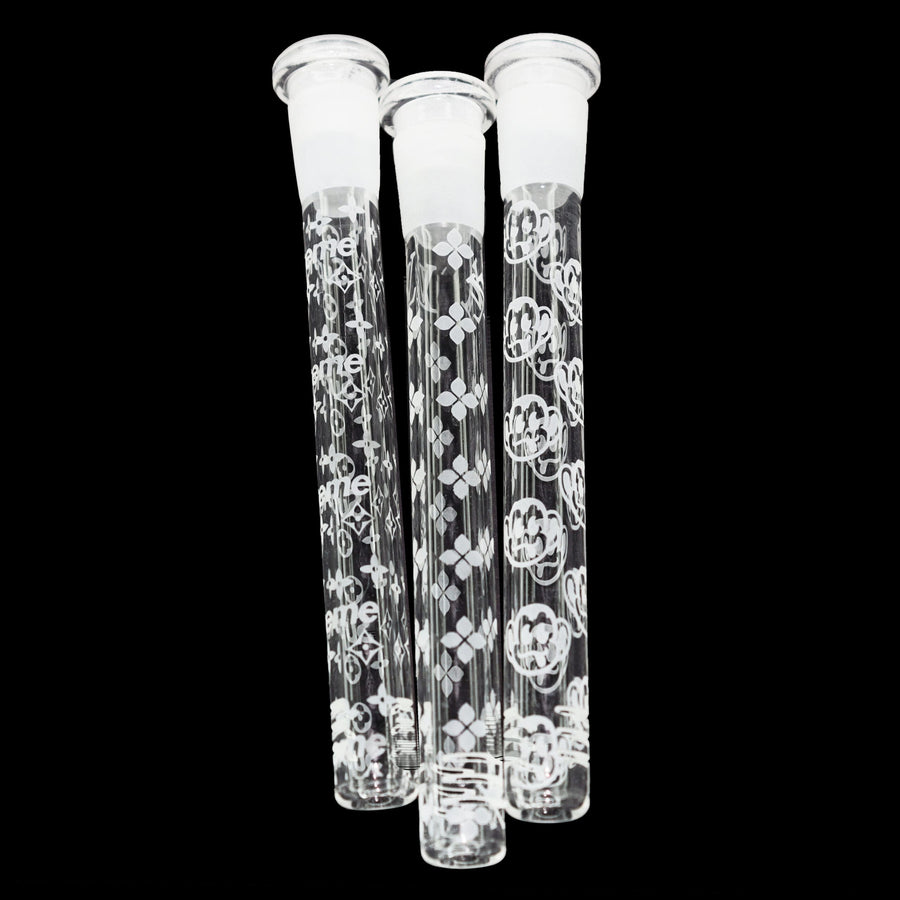 5 Inch Frosted Glass Downstem