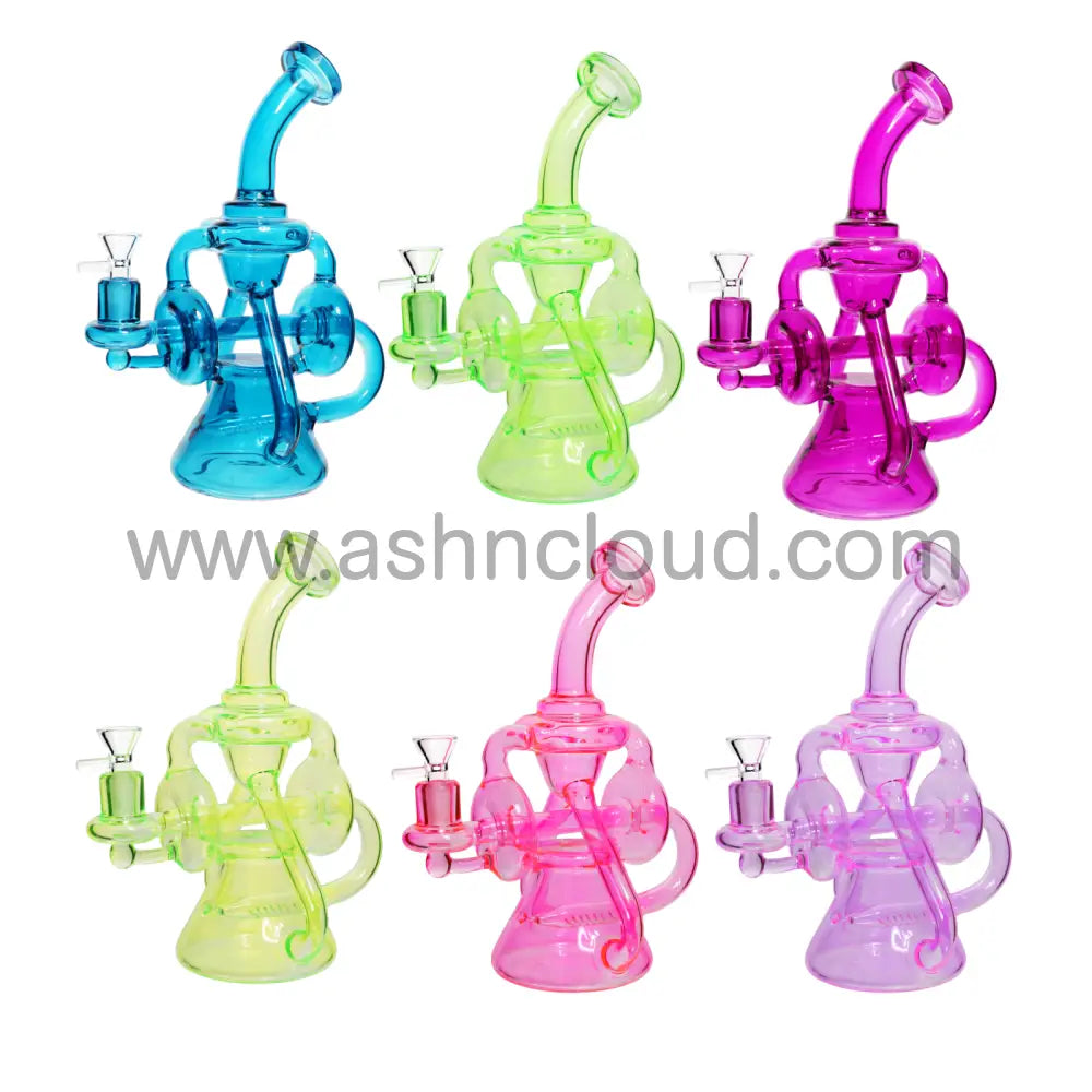 11 In - Colorful Multivalves Glass Recycler