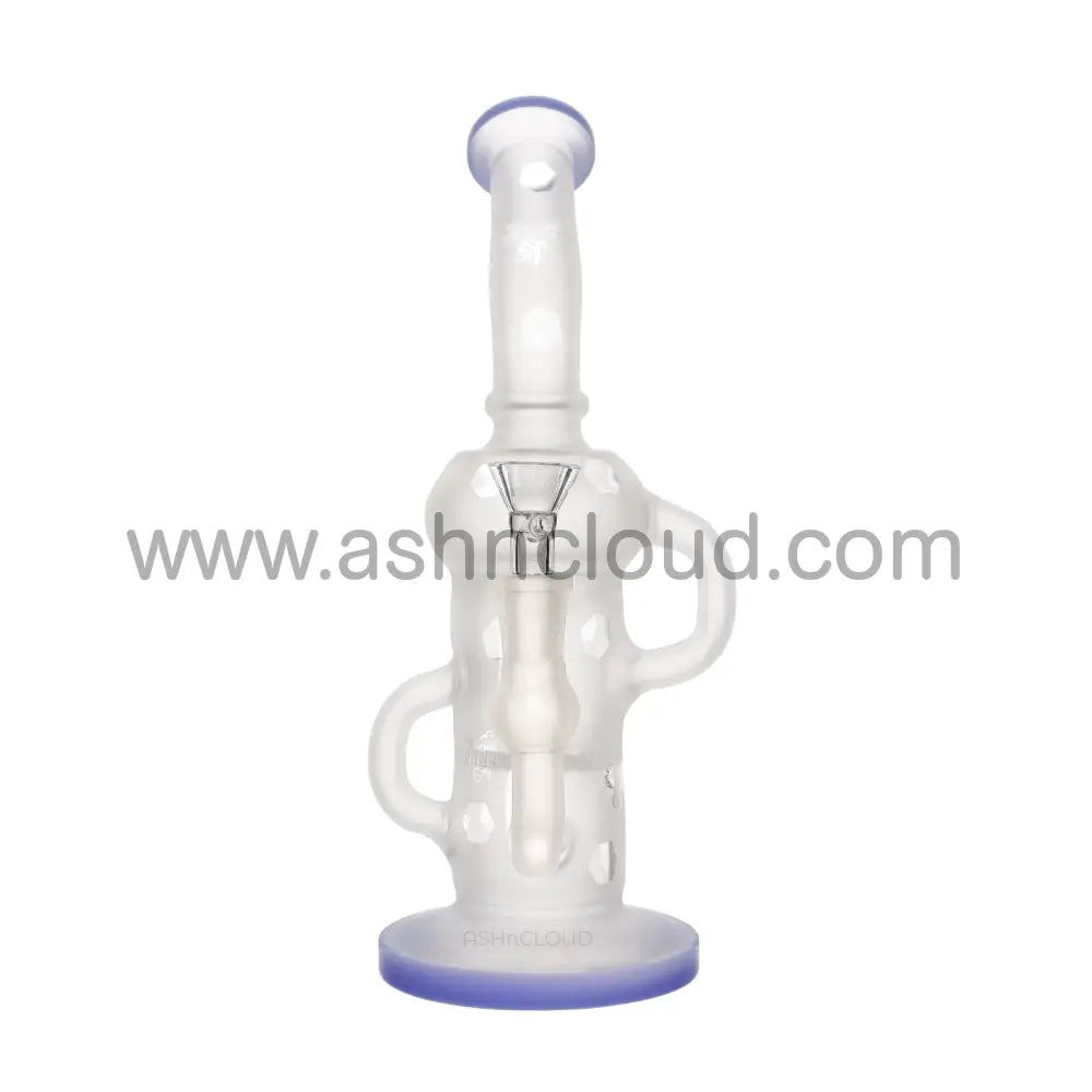 11 In - Frozen Curvy Castle Glass Bong