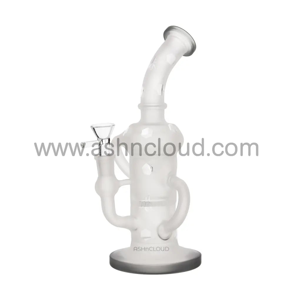 11 In - Frozen Curvy Castle Glass Bong