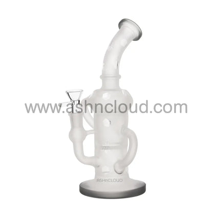 11 In - Frozen Curvy Castle Glass Bong