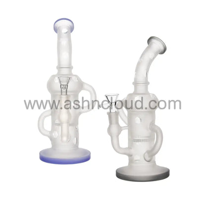 11 In - Frozen Curvy Castle Glass Bong