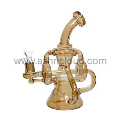 11 In - Iridescent/Metallic Shine Glass Recycler