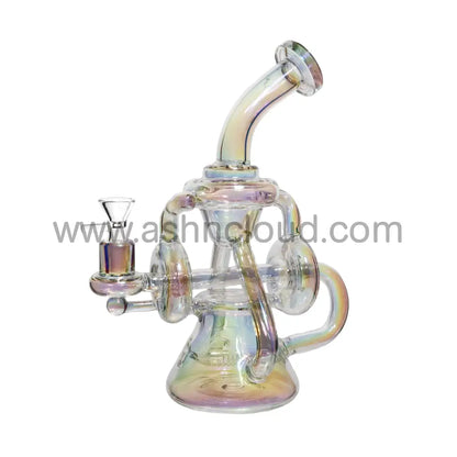 11 In - Iridescent/Metallic Shine Glass Recycler