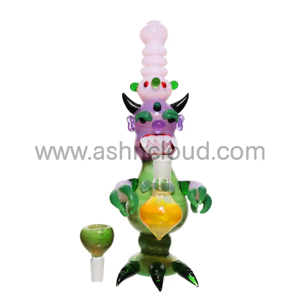 11 Inch Monster Tweezers Design Glass Bubbler