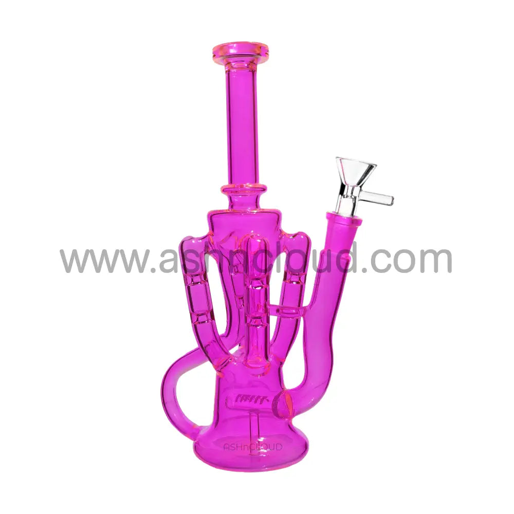 11 In - Quadruple Valve Glass Recycler Multicolor