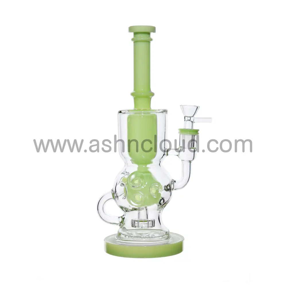 11 In - Slime Colors Straight Neck Glass Bong
