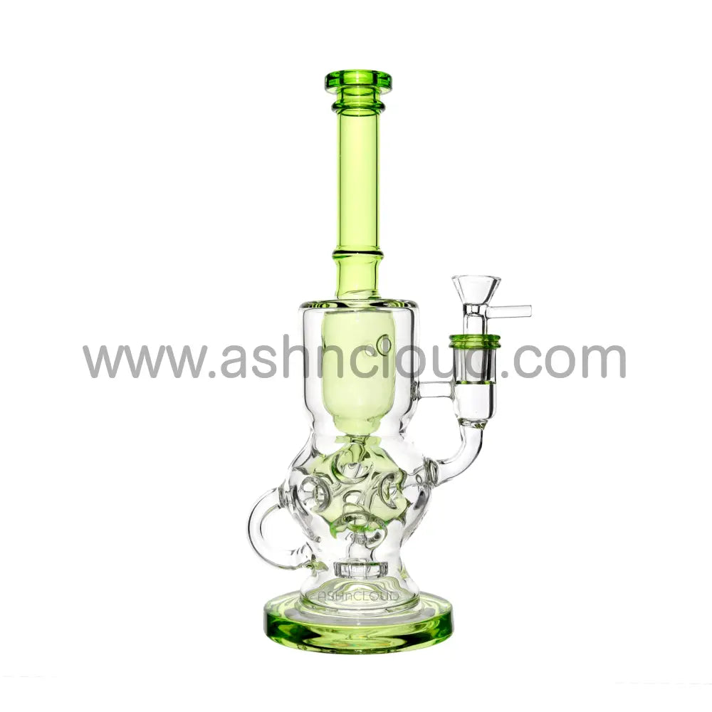 11 In - Slime Colors Straight Neck Glass Bong