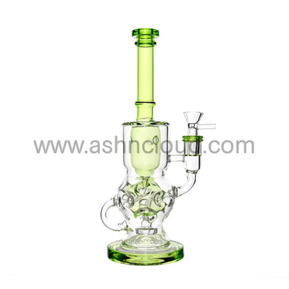 11 In - Slime Colors Straight Neck Glass Bong