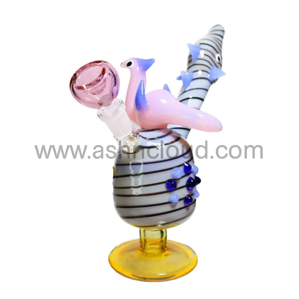 11 In - Twisted Multicolor Glass Bubbler Fancy