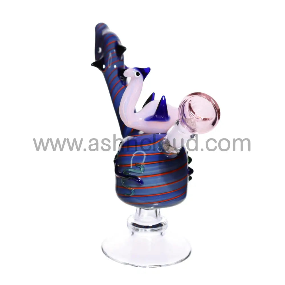 11 In - Twisted Multicolor Glass Bubbler Fancy