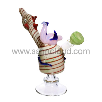 11 In - Twisted Multicolor Glass Bubbler Fancy