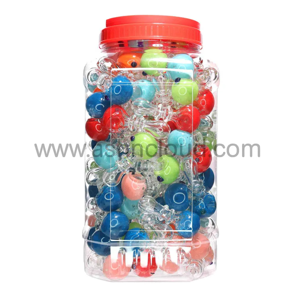 110 Pcs – Jar #45 Glass Hand Pipe Spoon $1.65