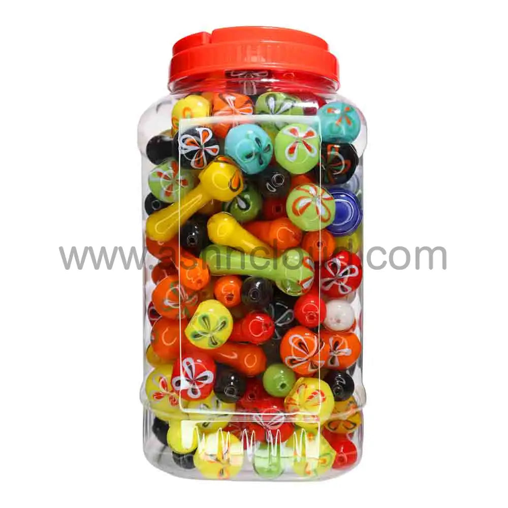 110 pcs – NEW 2025 JAR #8 Glass Hand Pipe (3.5 inches) Spoon $2.10 ea