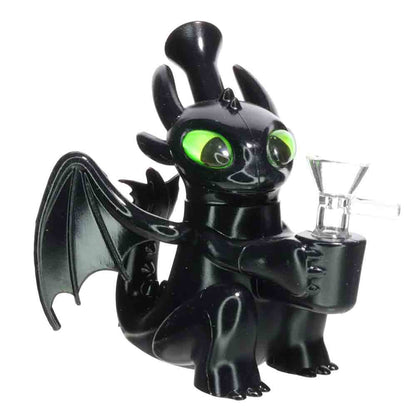 Dragon Silicone Bong with Glass Bowl – Wholesale Durable Novelty Water Pipe