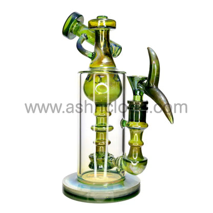 12 In - Box Fancy Glass Bong Gold Shine