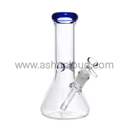 12 In - Clear Glass Beaker Color Bong 5 Mm