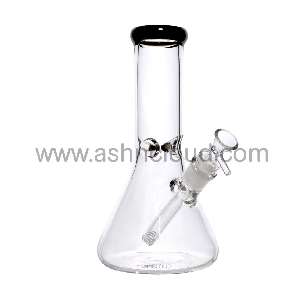 12 In - Clear Glass Beaker Color Bong 5 Mm