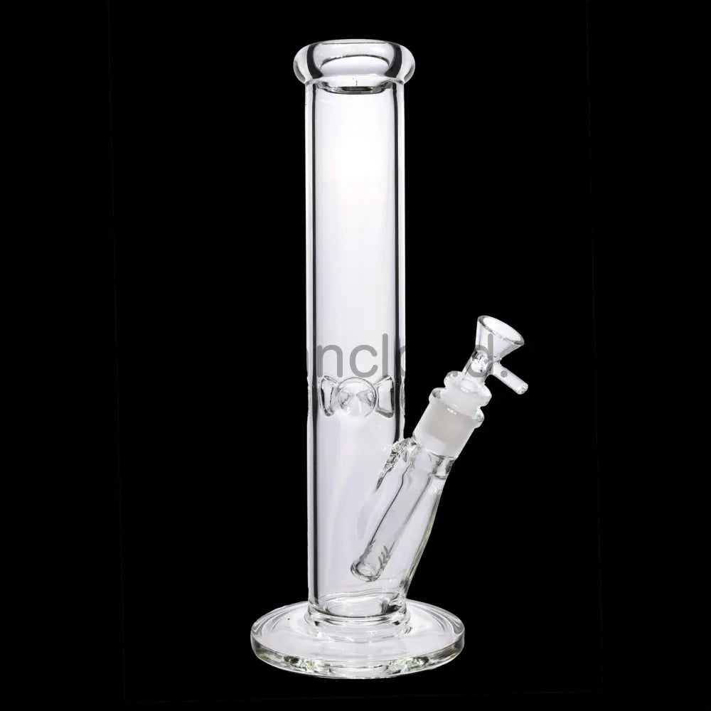 12 in - Clear Straight Glass Bong 5 mm simple
