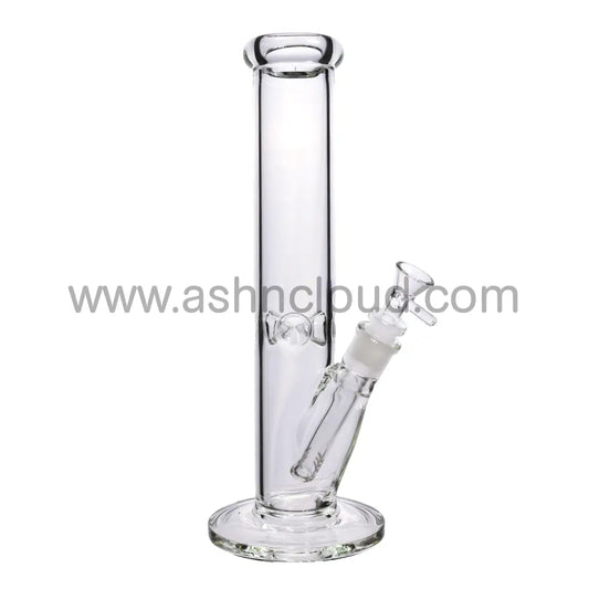 12 In - Clear Straight Glass Bong 5 Mm Simple