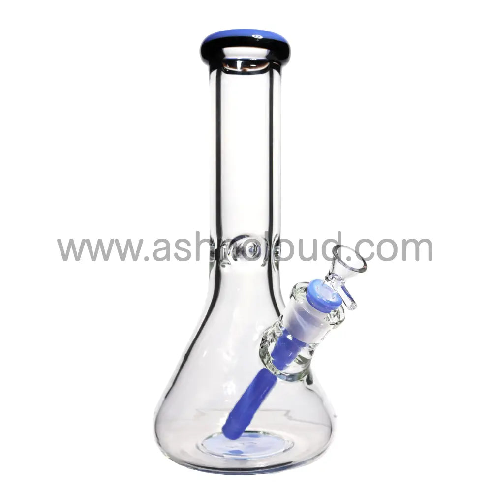 12 In - Clear Two-Tone Thick Beaker Bong 9 Mm