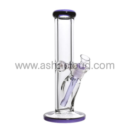 12 In - Clear Two-Tone Thick Straight Bong 9 Mm