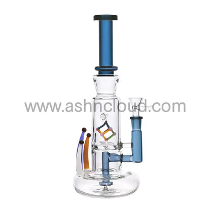 12 In - Cube Multicolor Glass Bong Perc