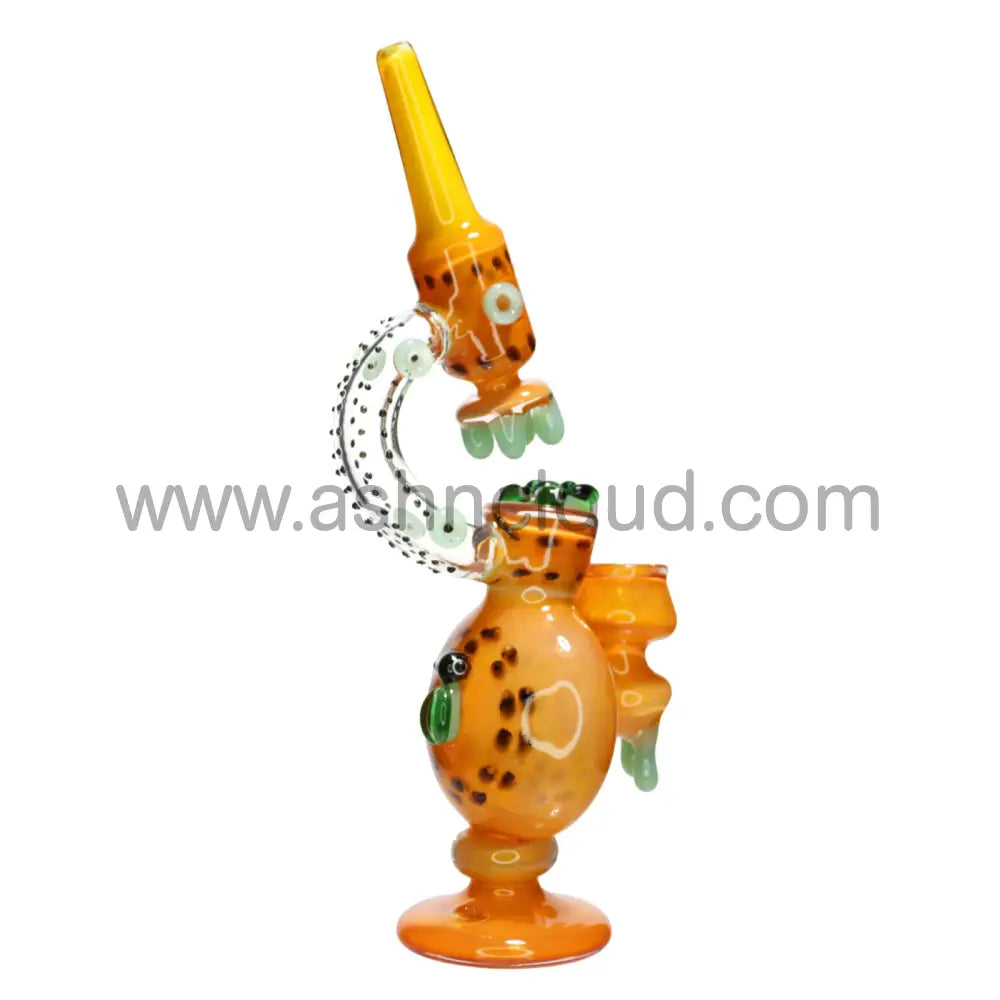 12 In - Microscope Honey Bee Glass Bubbler Fancy