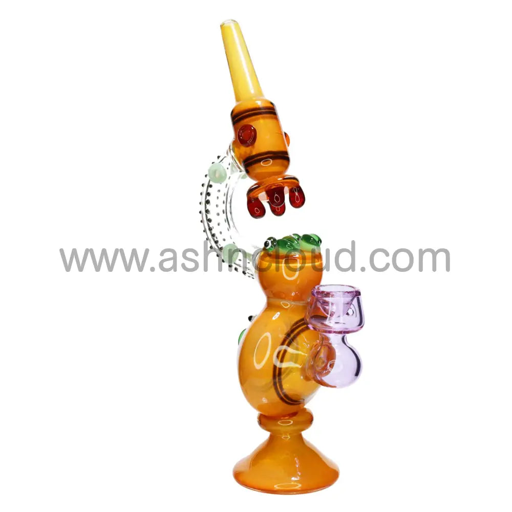 12 In - Microscope Honey Bee Glass Bubbler Fancy