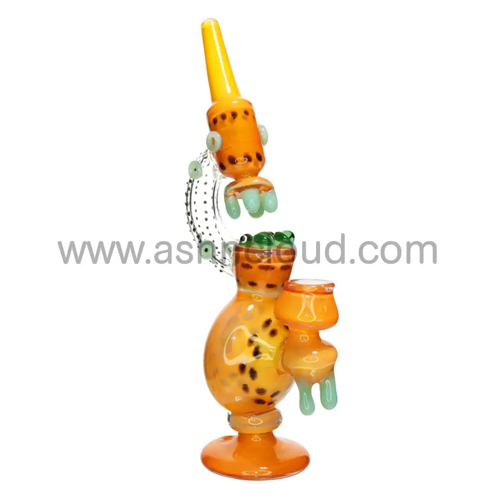 12 In - Microscope Honey Bee Glass Bubbler Fancy