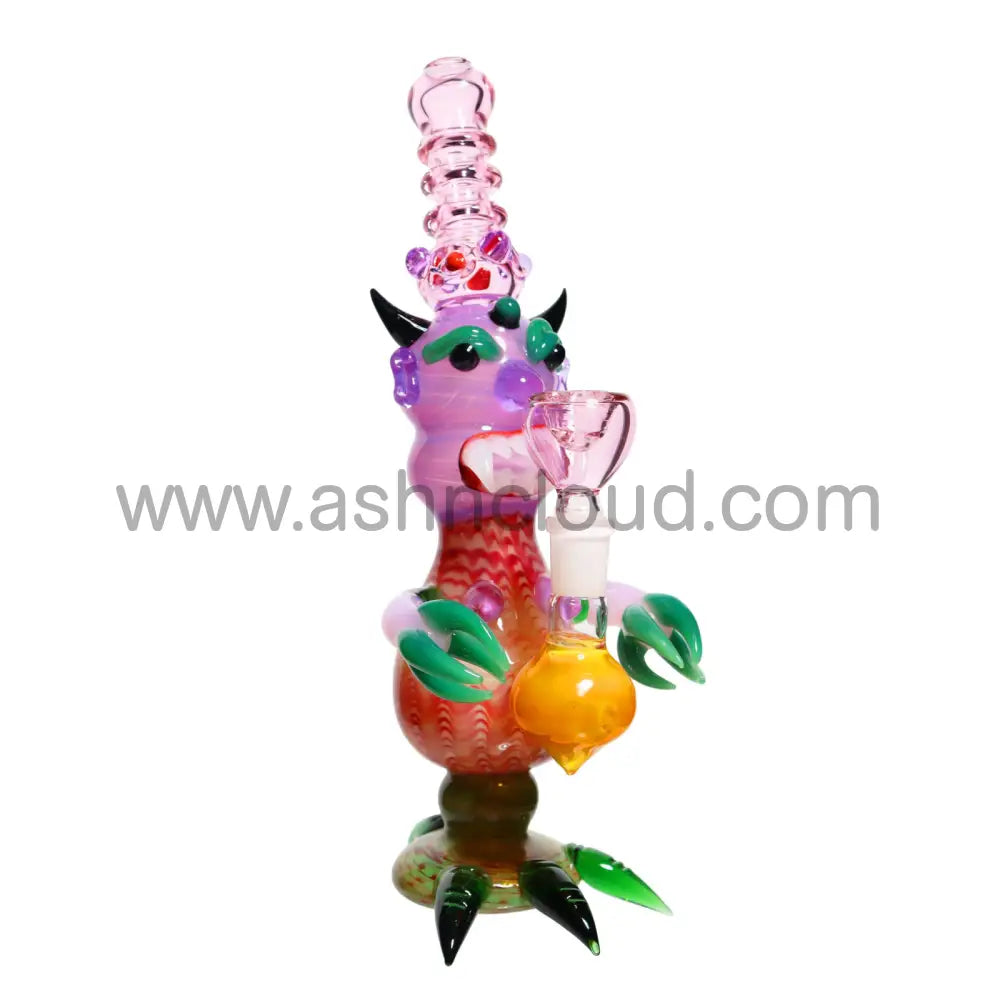 12 In - Multicolor Fancy Monster Bubbler