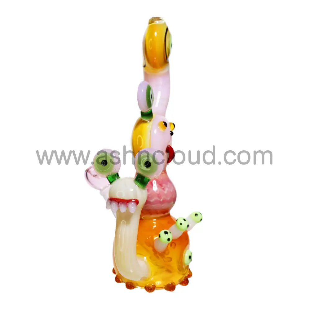 12 In - Super Exotic Snail Glass Bubbler