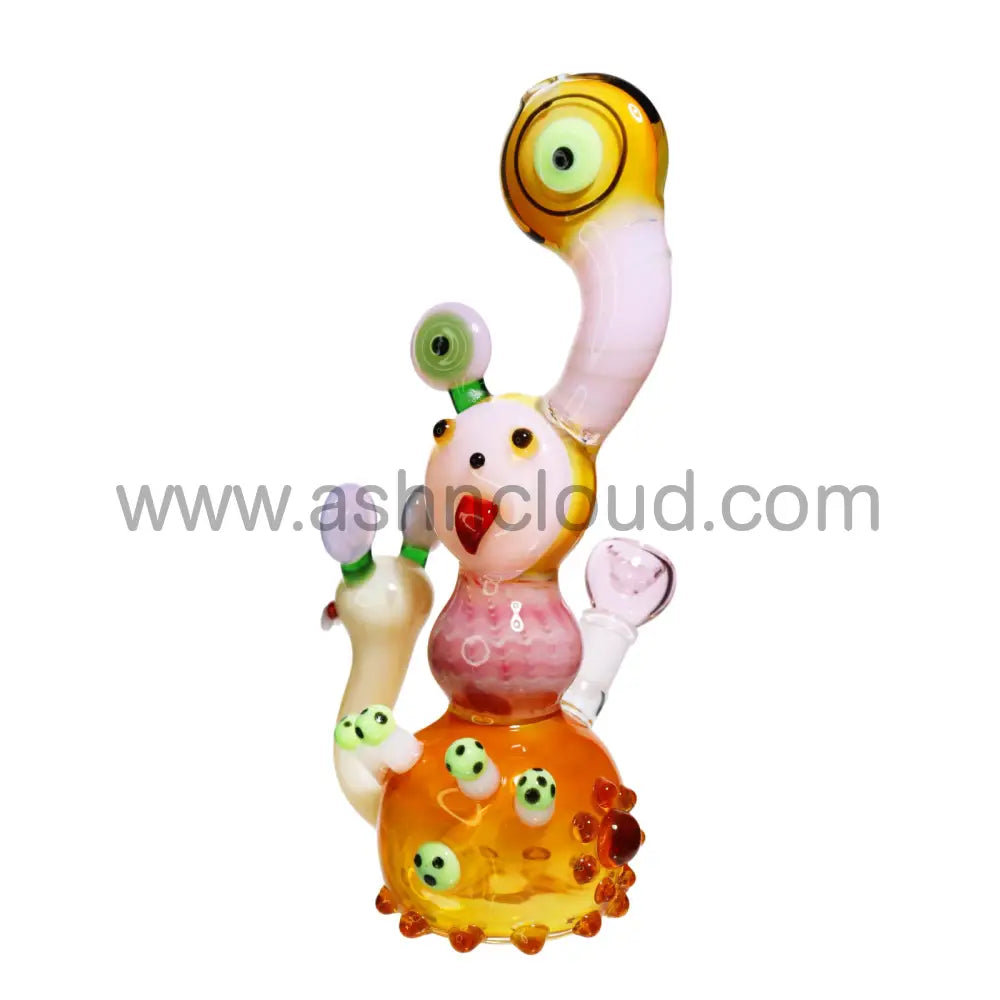 12 In - Super Exotic Snail Glass Bubbler