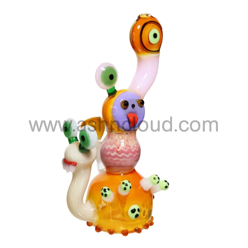 12 In - Super Exotic Snail Glass Bubbler