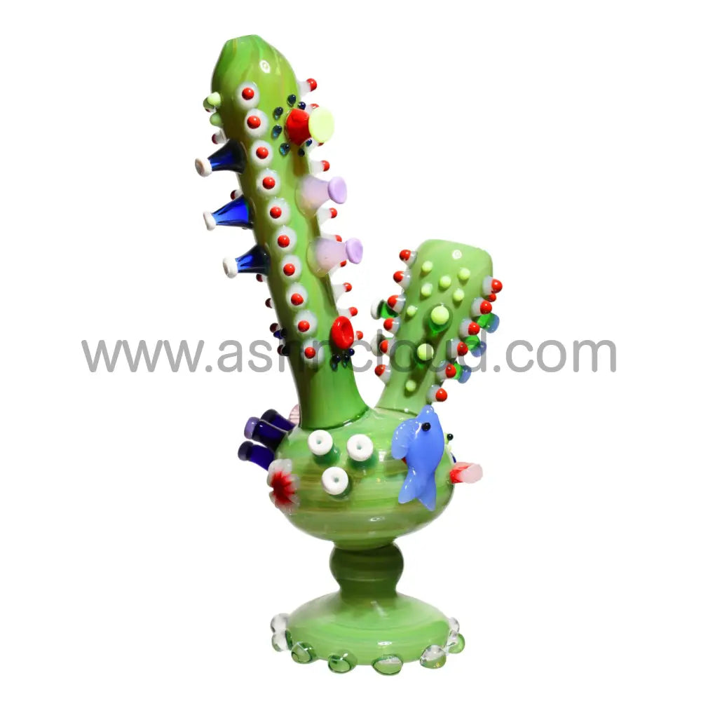 12 In - Super Fancy Glass Cactus Bubbler