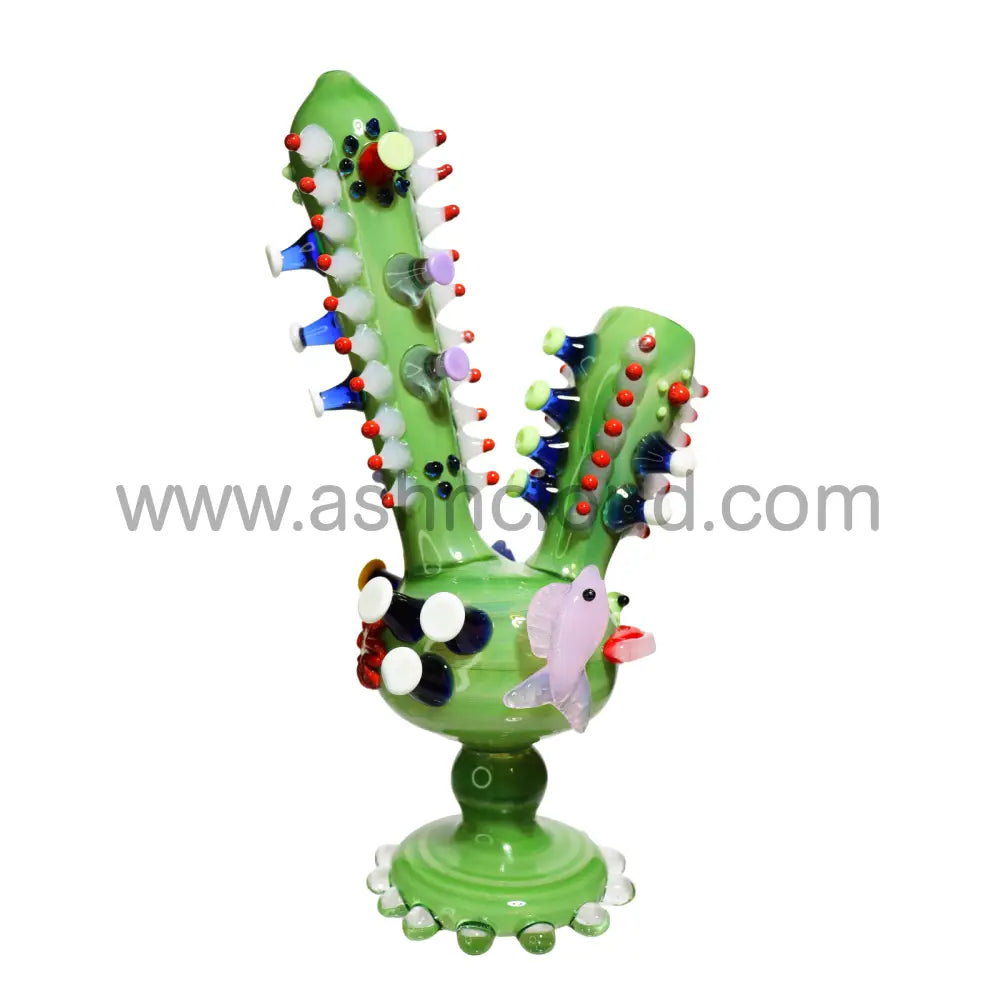 12 In - Super Fancy Glass Cactus Bubbler