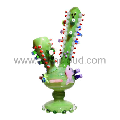 12 In - Super Fancy Glass Cactus Bubbler