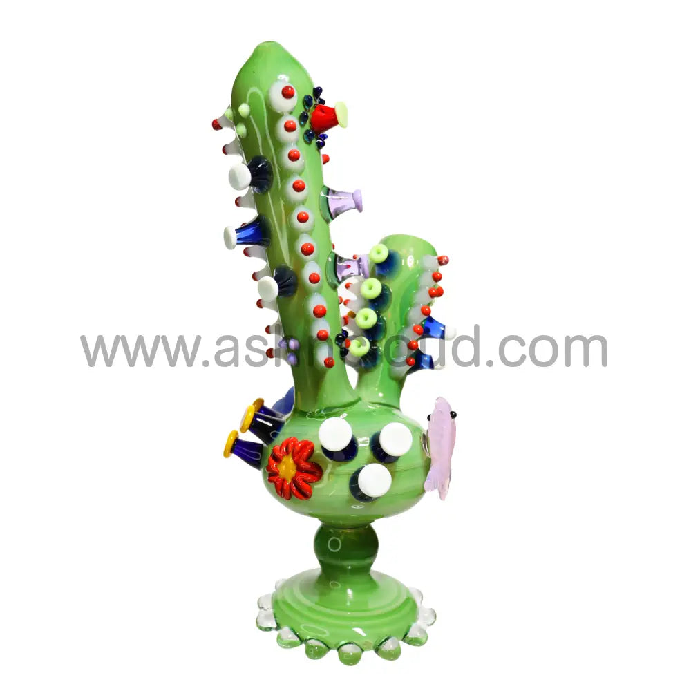 12 In - Super Fancy Glass Cactus Bubbler