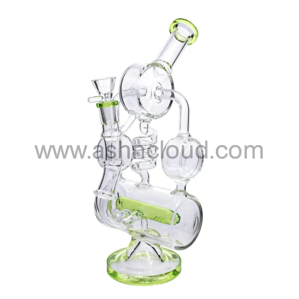 12 In - Super Luxury Clear Glass Recycler