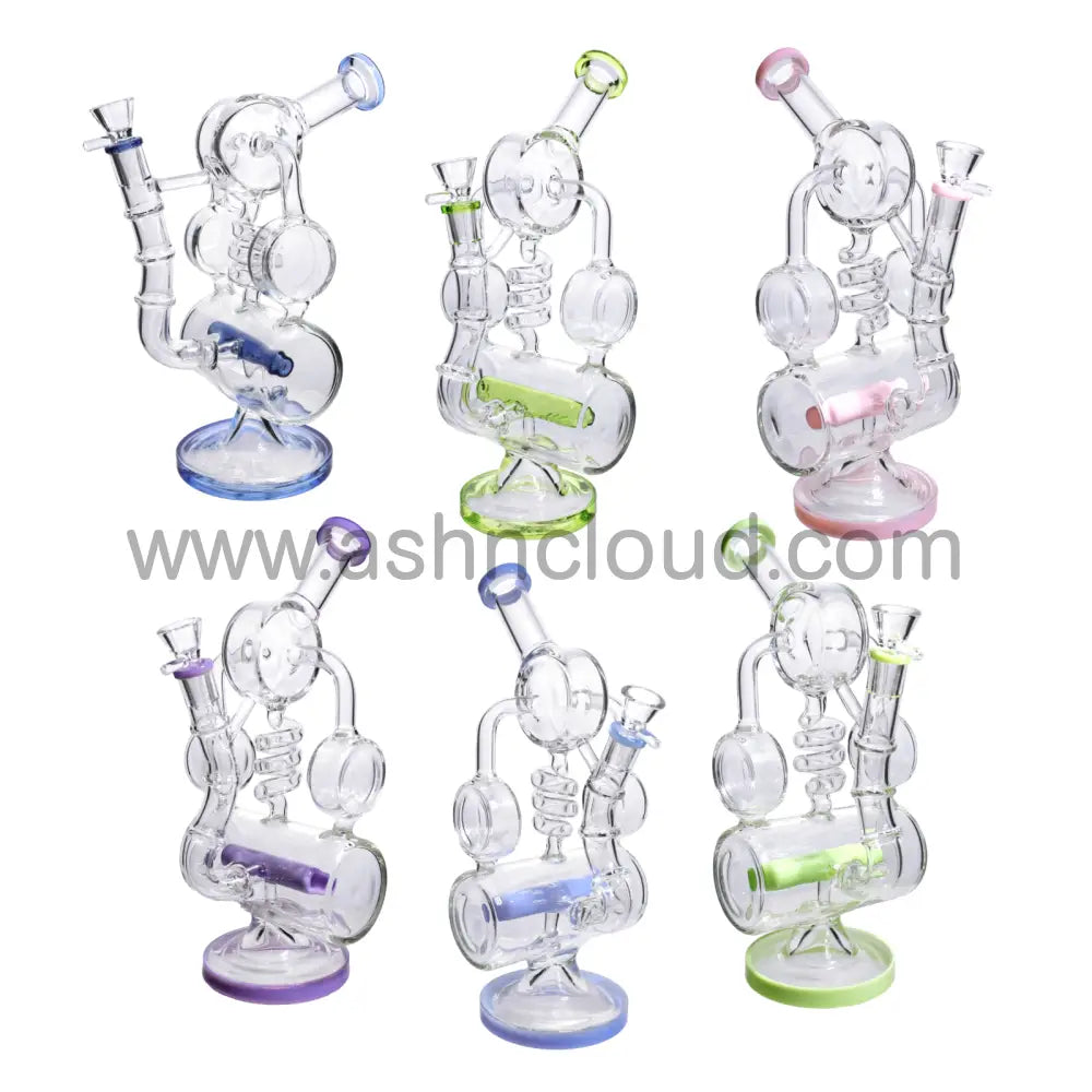 12 In - Super Luxury Clear Glass Recycler