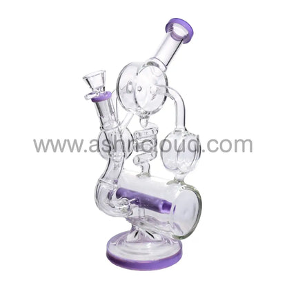 12 In - Super Luxury Clear Glass Recycler