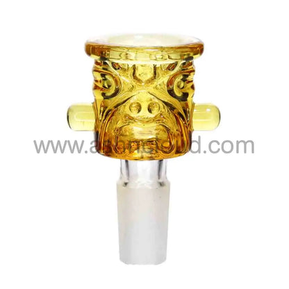 12 PCS - BOX Glass Multicolor Monster Face 14 mm $4 each