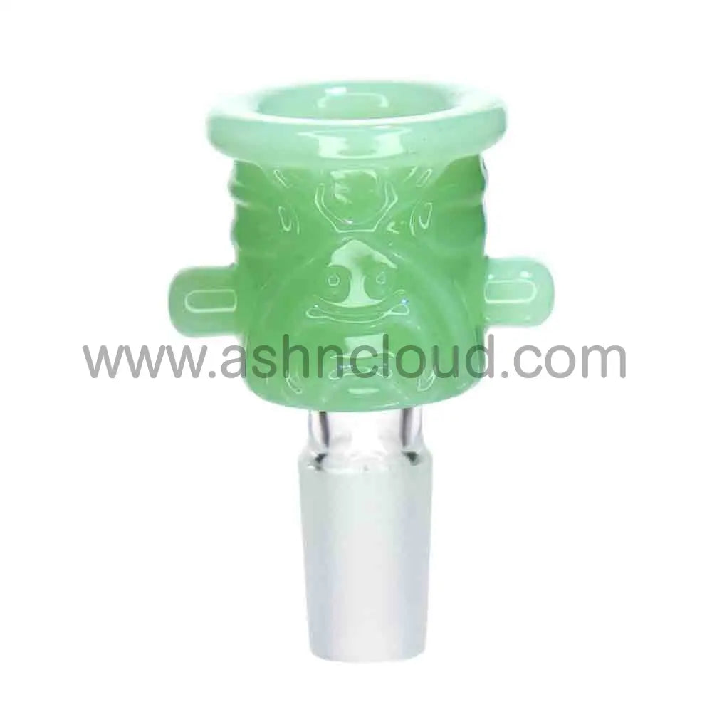 12 PCS - BOX Glass Multicolor Monster Face 14 mm $4 each