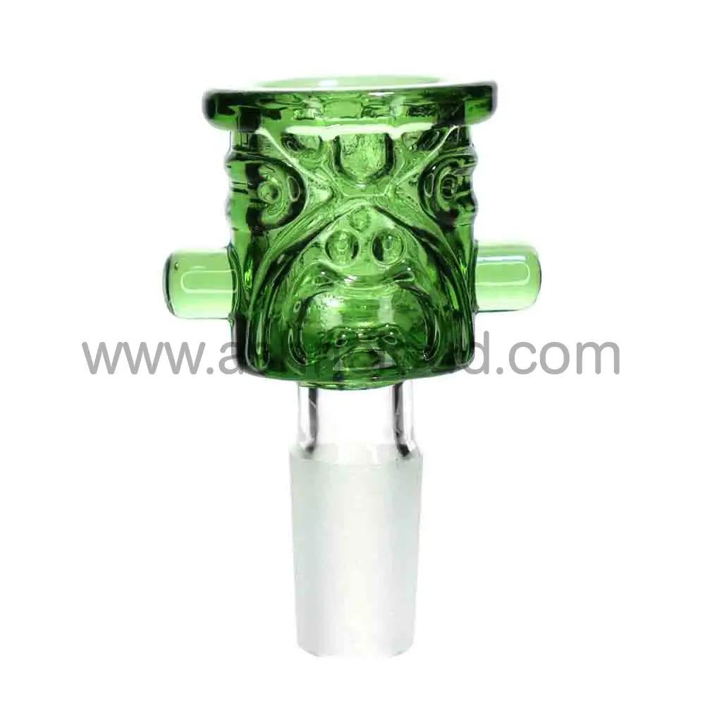12 PCS - BOX Glass Multicolor Monster Face 14 mm $4 each