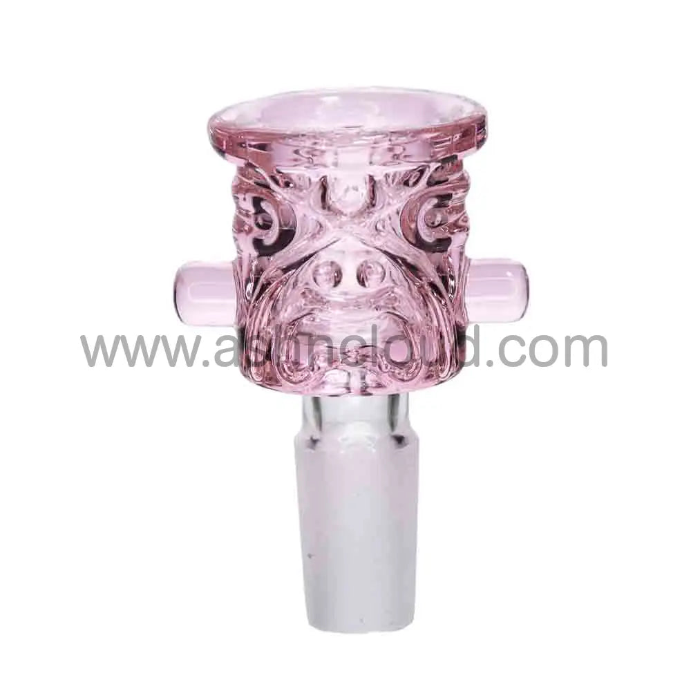 12 PCS - BOX Glass Multicolor Monster Face 14 mm $4 each