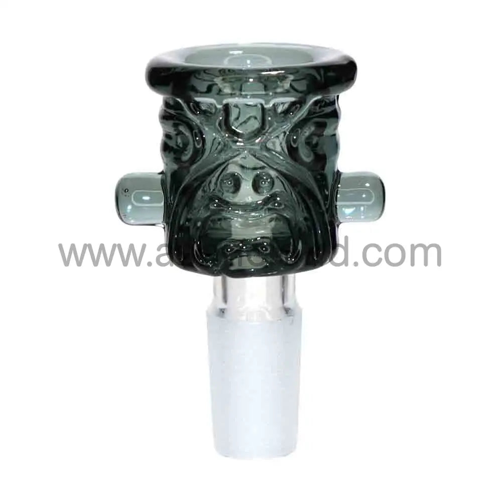 12 PCS - BOX Glass Multicolor Monster Face 14 mm $4 each