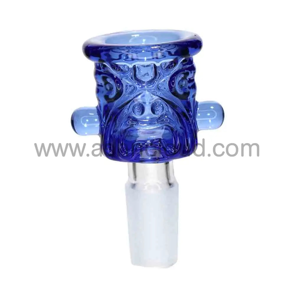 12 PCS - BOX Glass Multicolor Monster Face 14 mm $4 each