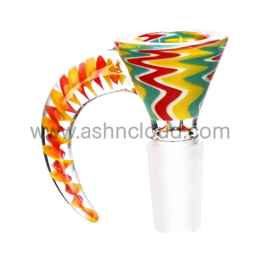 12 PCS - BOX Glass Wig Wag Handle 14 mm $4 each